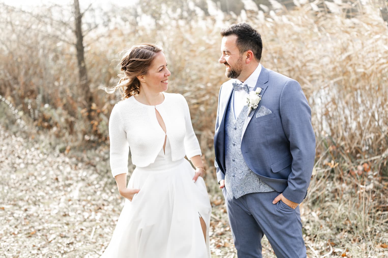   Hochzeitsfotografie im Winter – First Look trotz Minusgraden